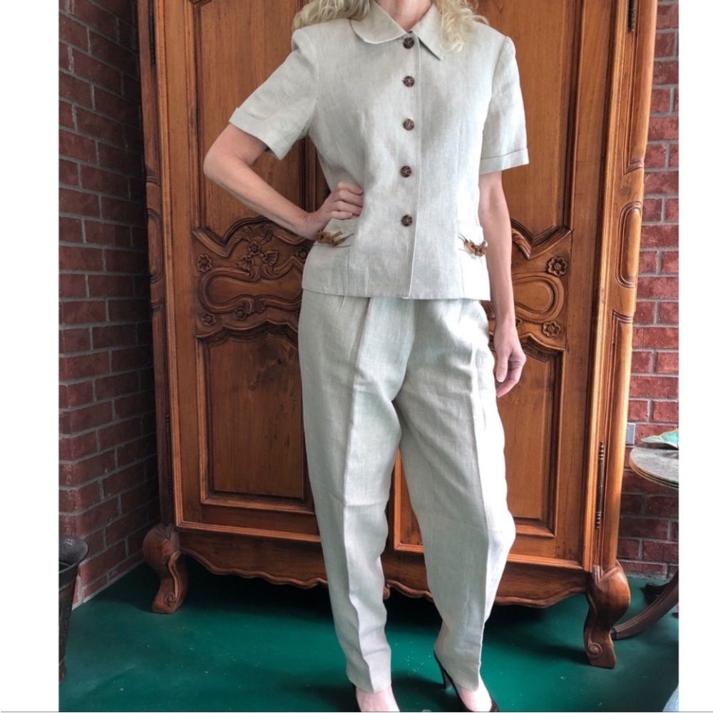 Linen Suit 100% Linen - Picture 3 of 7